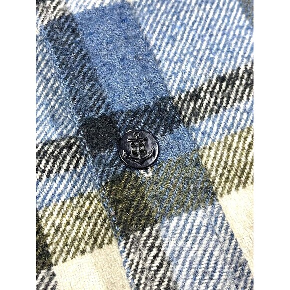 Vintage C.P.O By Bradling Flannel Italian Fabric Heavyweight Men’s Size Large - Picture 12 of 16